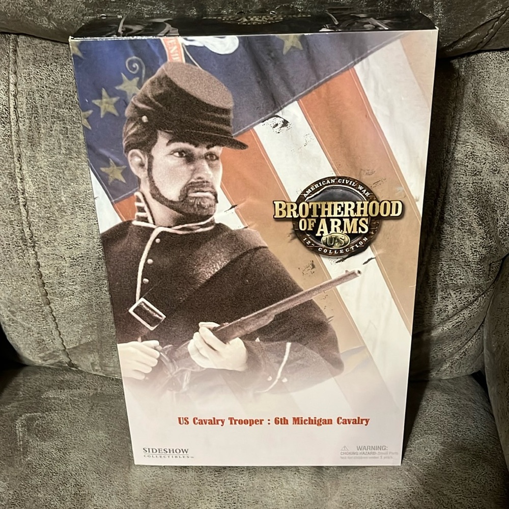 NIB Sideshow Brotherhood of Arms Rare US Calvary Trooper with bugle 12” figure